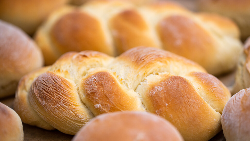 Close up of baked bread
